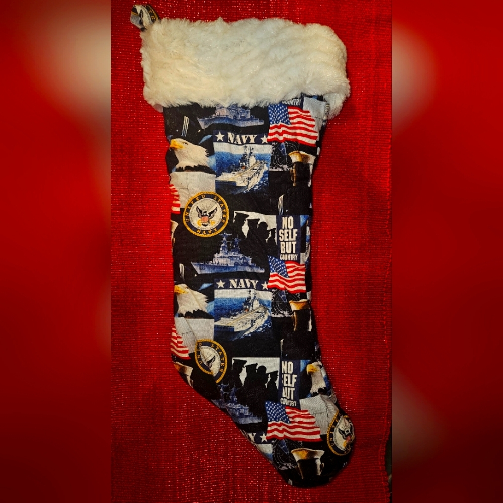 US Navy christmas stocking